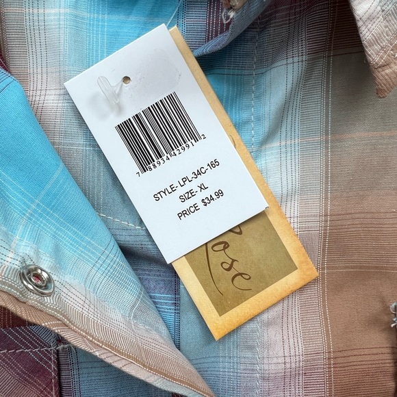 Cedar Rose women’s pearl snap button down, NWT, XL - Picture 6 of 9